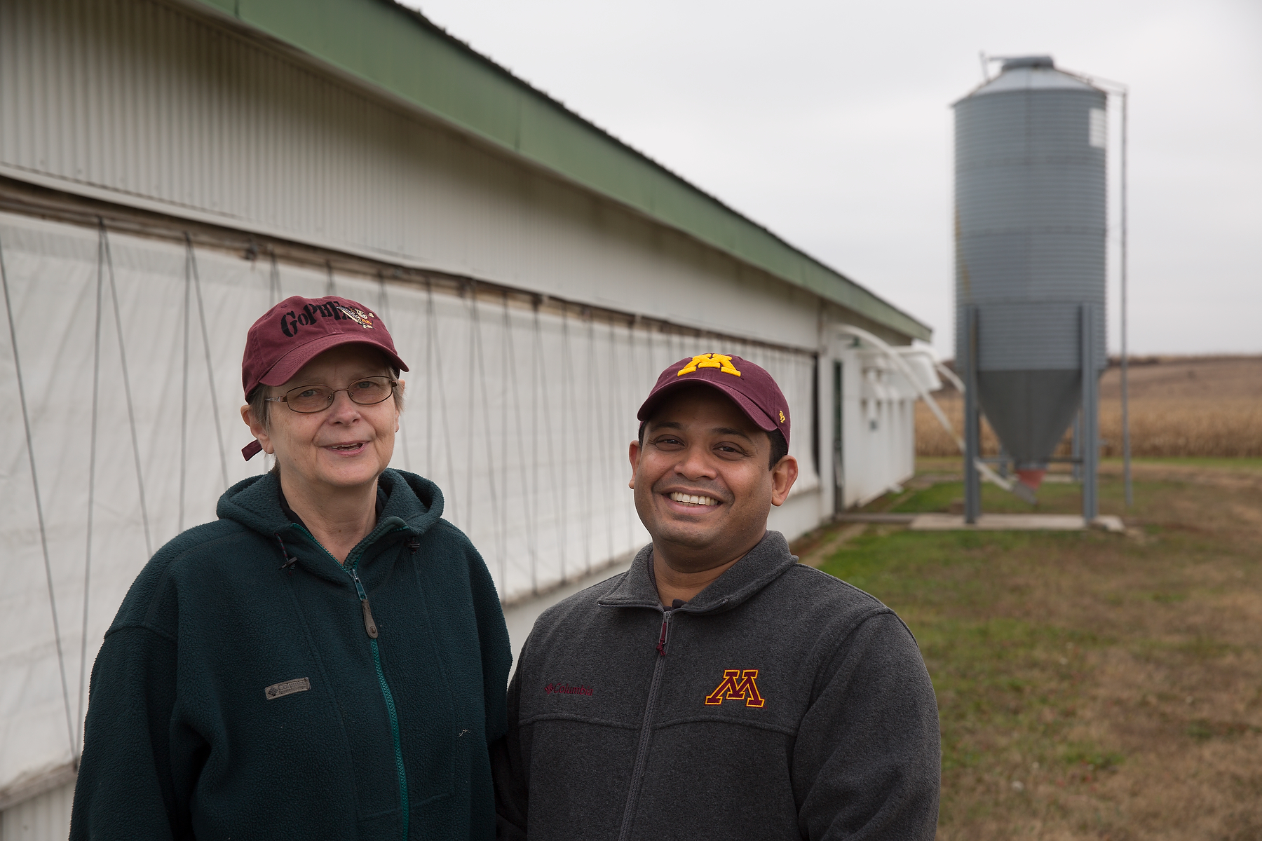 Anup Johny (right) and Sally Noll